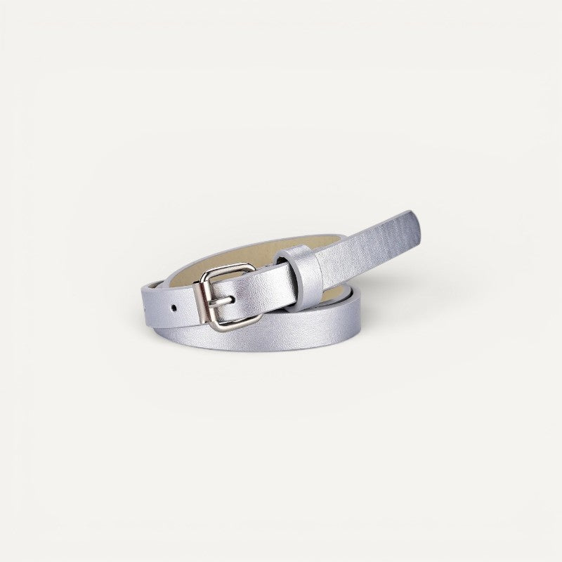 Ceinture enfant à boucle classique argentée