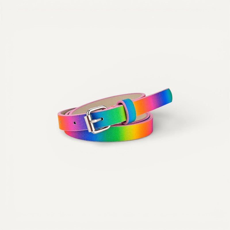Ceinture enfant à boucle classique argentée