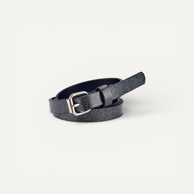 Ceinture enfant à boucle classique argentée