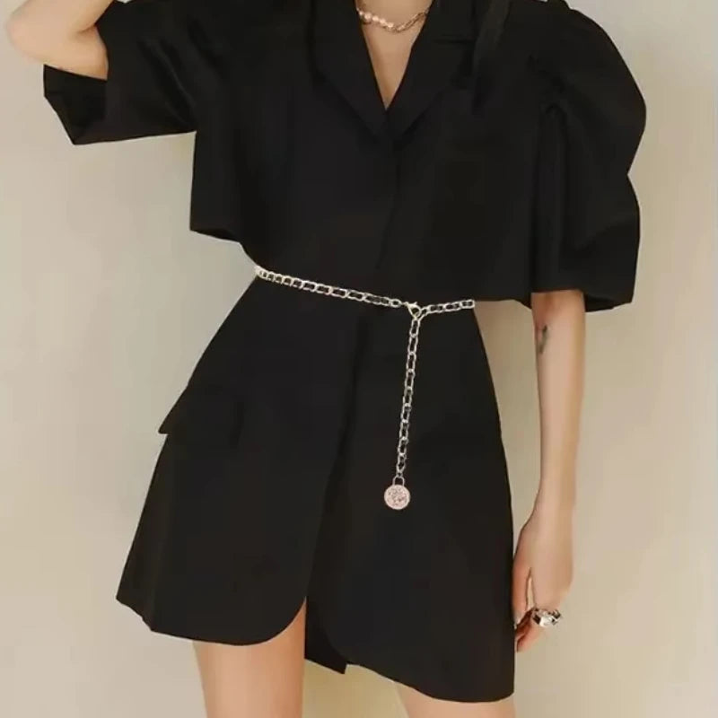 Ceinture Chaîne Dorée Femme avec Finition Élégante