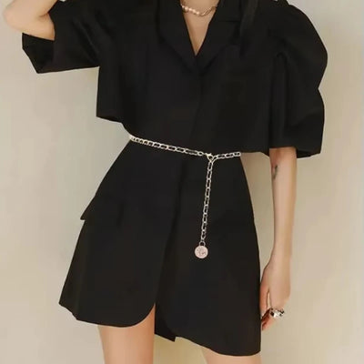 Ceinture Chaîne Dorée Femme avec Finition Élégante