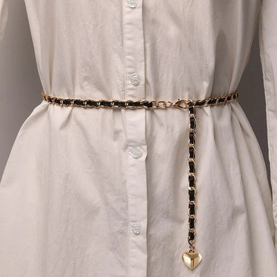 Ceinture Chaîne Dorée Femme avec Finition Élégante