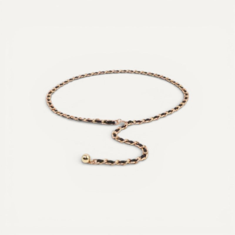 Ceinture Chaîne Dorée Femme avec Finition Élégante
