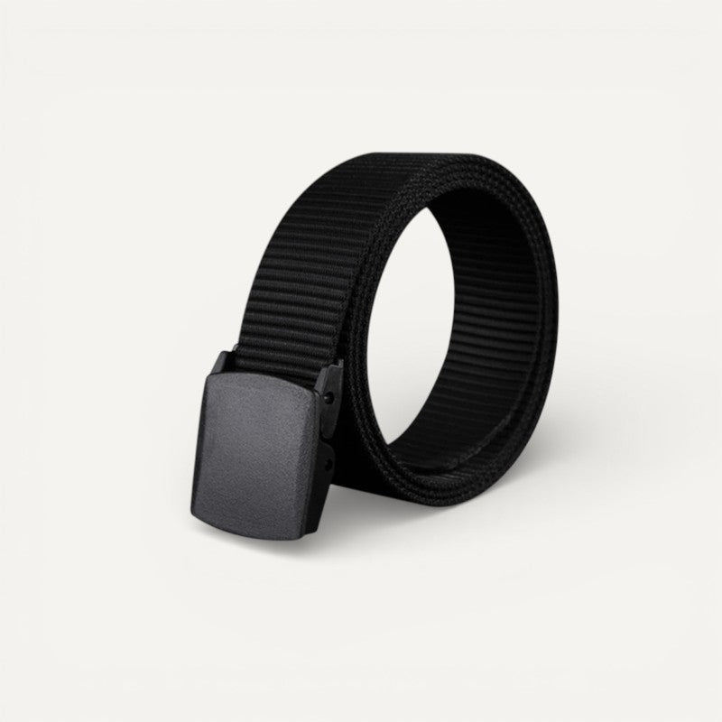 Ceinture Homme en Toile avec Boucle Plate Minimaliste