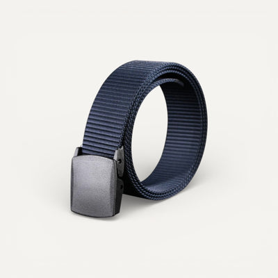 Ceinture Homme en Toile avec Boucle Plate Minimaliste