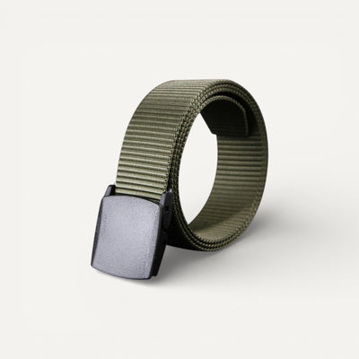 Ceinture Homme en Toile avec Boucle Plate Minimaliste