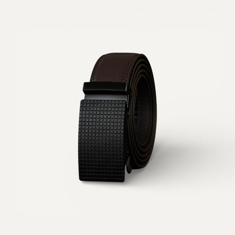 Ceinture Homme en Cuir avec Boucle Automatique Texturée