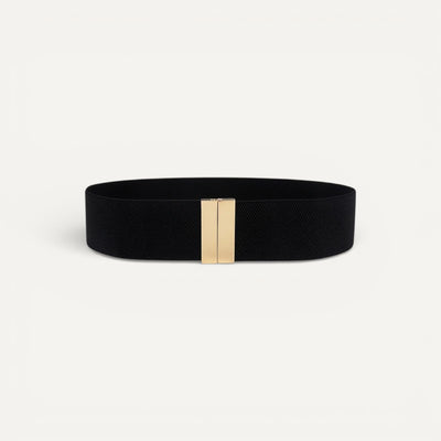Ceinture Femme Élastique Large avec Boucle Métal Élégante