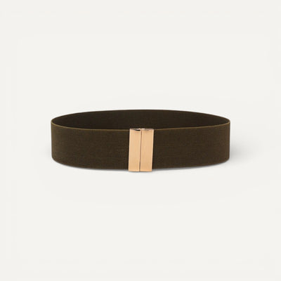 Ceinture Femme Élastique Large avec Boucle Métal Élégante