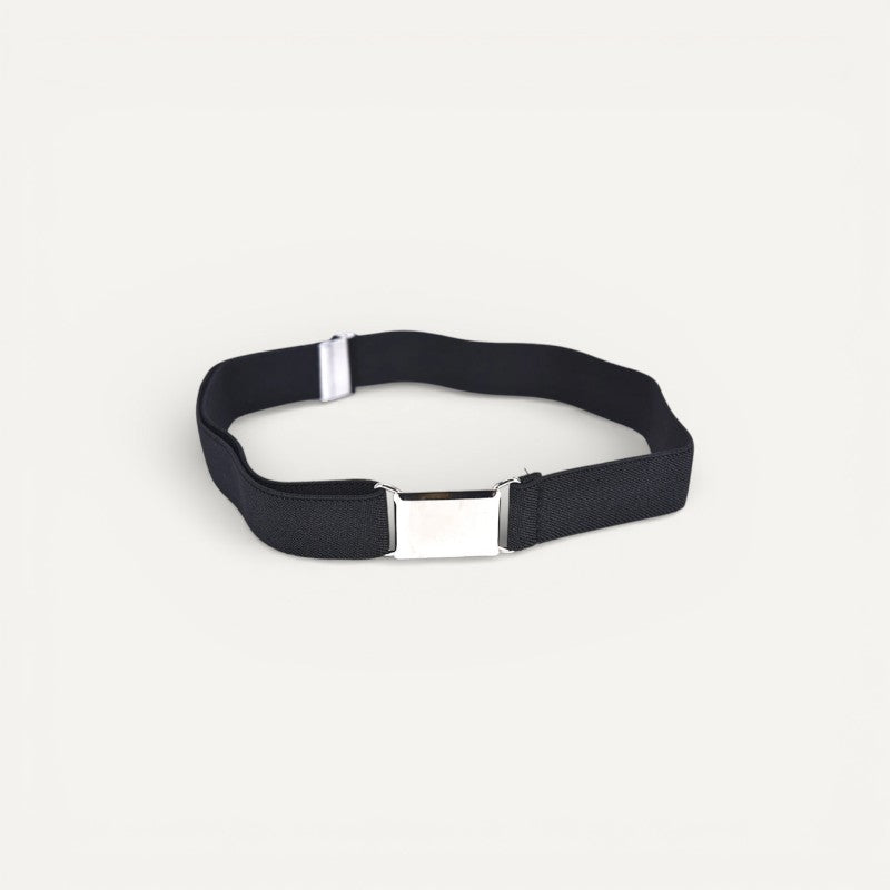 Ceinture Enfant Élastique avec Boucle Plate Métallique
