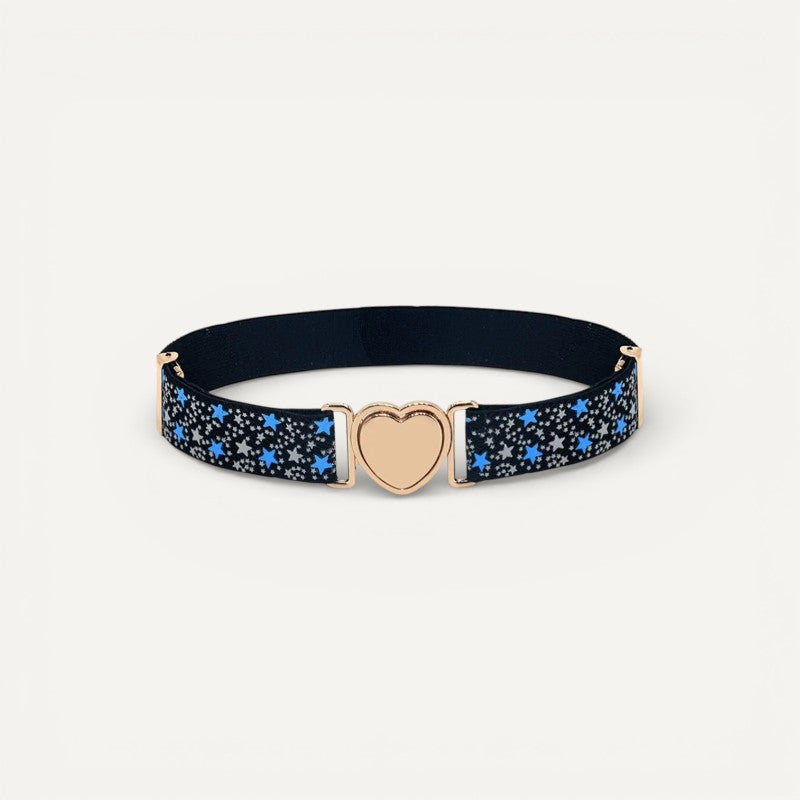 Ceinture Enfant Élastique avec Boucle Cœur