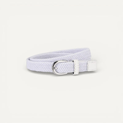Ceinture Enfant Tressée Élastique avec Boucle Argentée