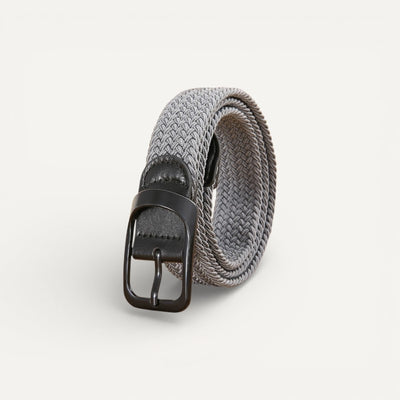 Ceinture Homme Tressée avec Boucle Métallique Élégante