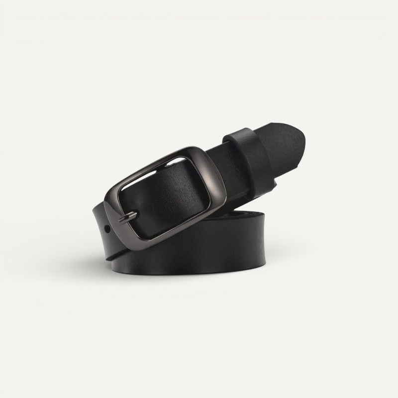 Ceinture en Cuir Femme avec Boucle Ovale Élégante