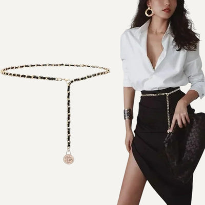 Ceinture Chaîne Dorée Femme avec Finition Élégante