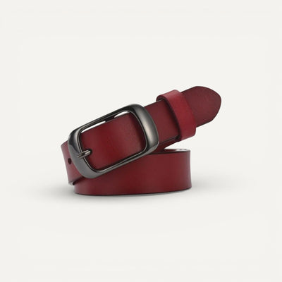 Ceinture en Cuir Femme avec Boucle Ovale Élégante