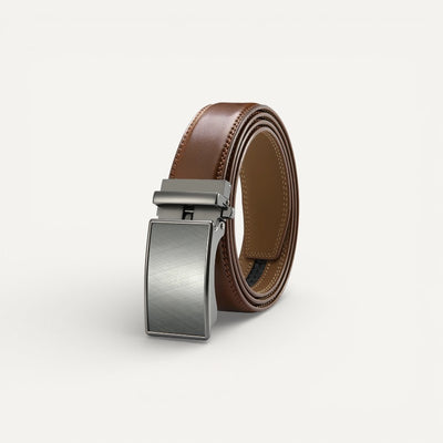 Ceinture Homme en Cuir avec Boucle Automatique Effet Carbone