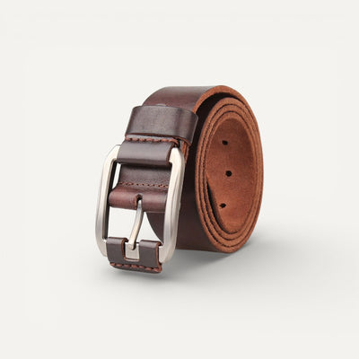 Ceinture Homme en Cuir avec Boucle Classique en Acier