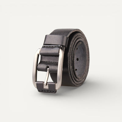 Ceinture Homme en Cuir avec Boucle Classique en Acier