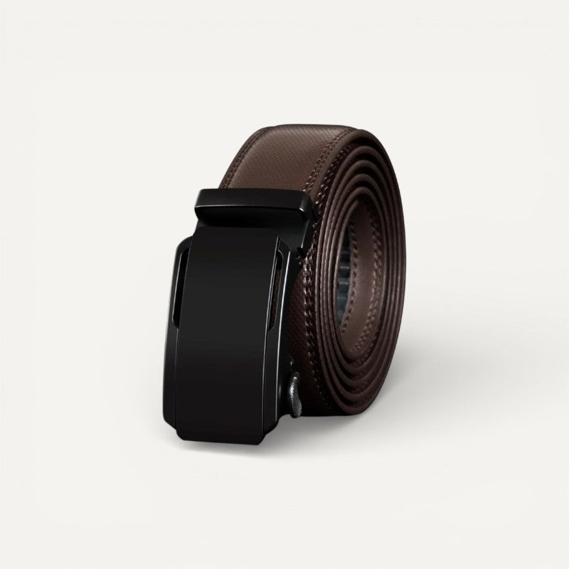 Ceinture Homme en Cuir avec Boucle Automatique Noire