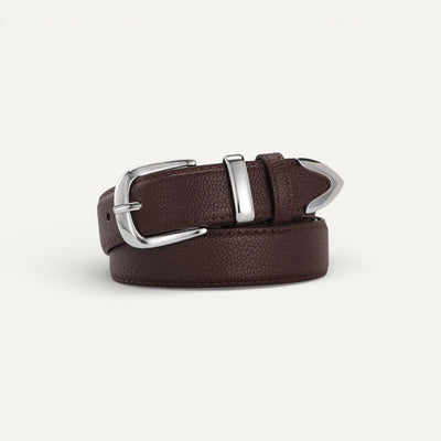 Ceinture en Cuir Femme Élégante avec Boucle Métallique