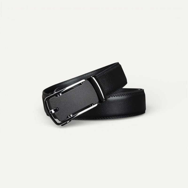Ceinture Homme en Cuir avec Boucle Moderne Rectangulaire