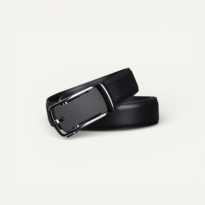Ceinture Homme en Cuir avec Boucle Moderne Rectangulaire